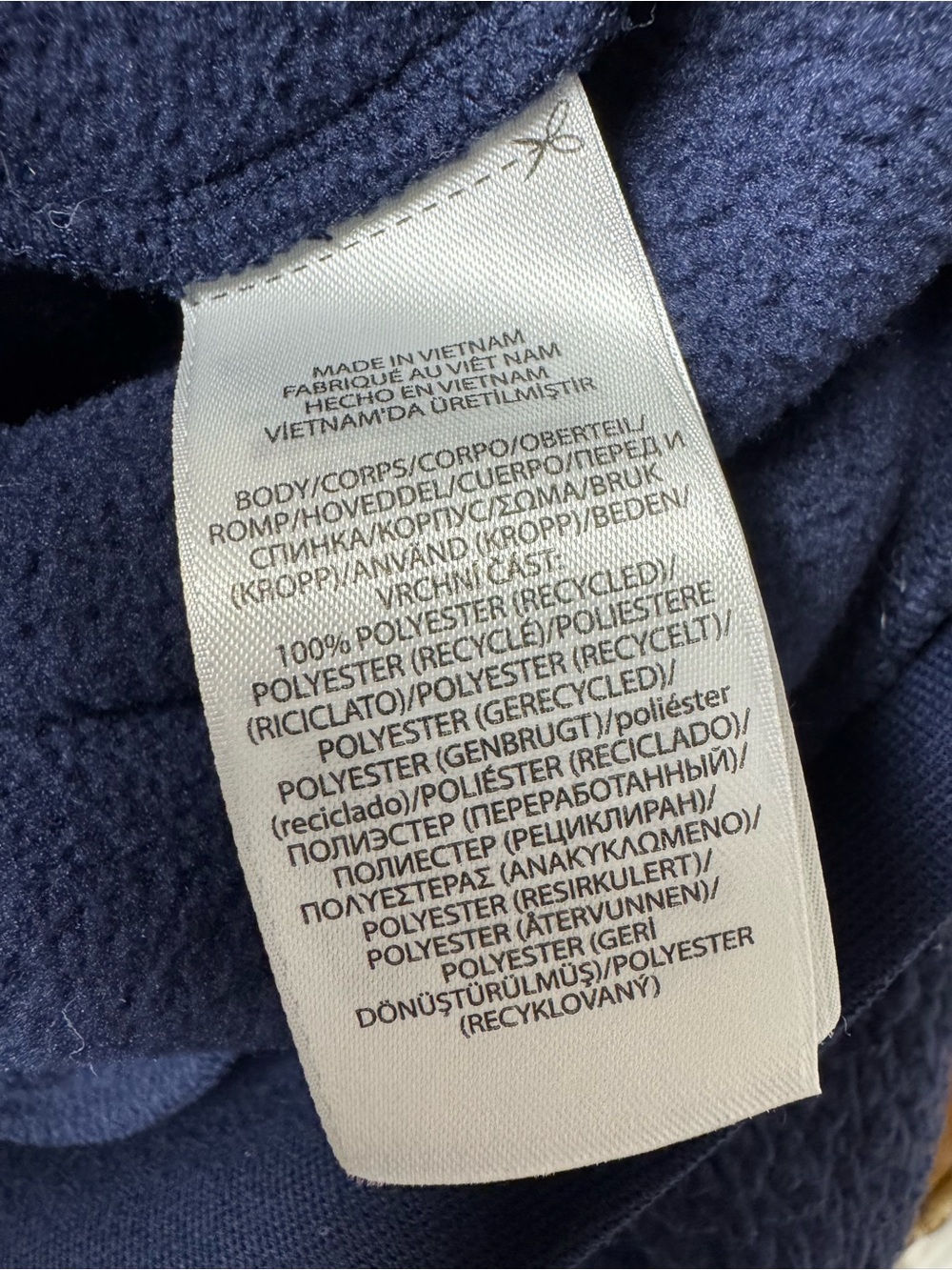 Polo Ralph Lauren Relaxed Fit Flag Fleece Pullover 1/4 Zip USA Blue Large Unisex - Picture 7 of 16